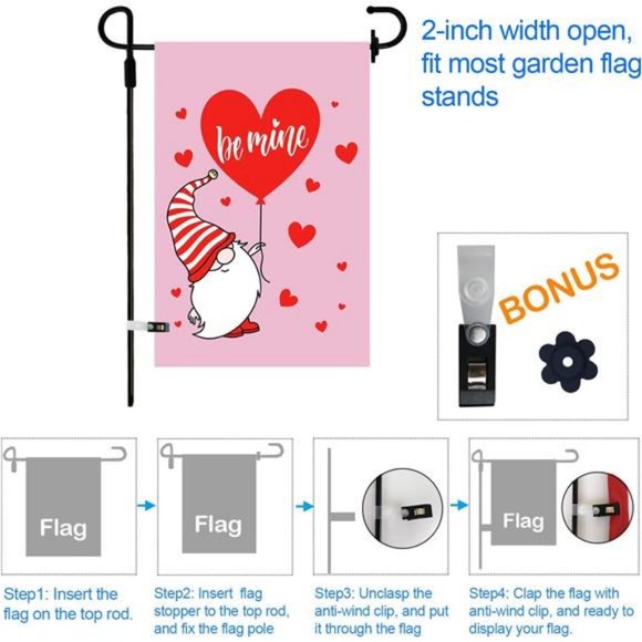 Seasonal Garden Flags Set of 12 Double Sided Easter Spring Garden Flag - Picture 3 of 7